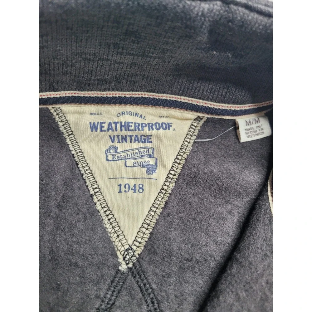 NWT Weatherproof Vintage Men's 1/4 Zip Pullover Medium Gray NEW‎